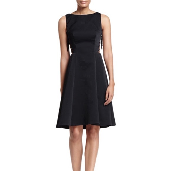 Jovani fit and flare lace up